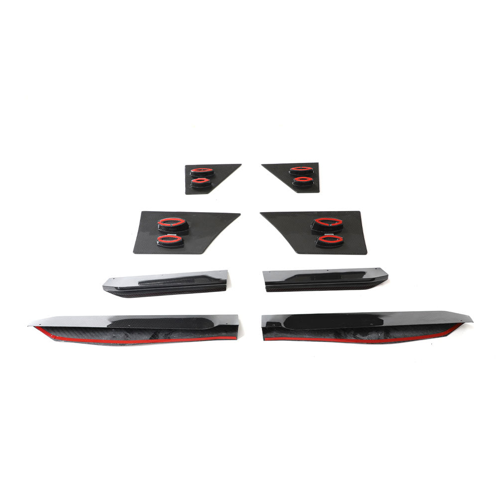 Carbon Fiber Side Skirt Extensions (8 Piece) - Nissan Z (RZ34)