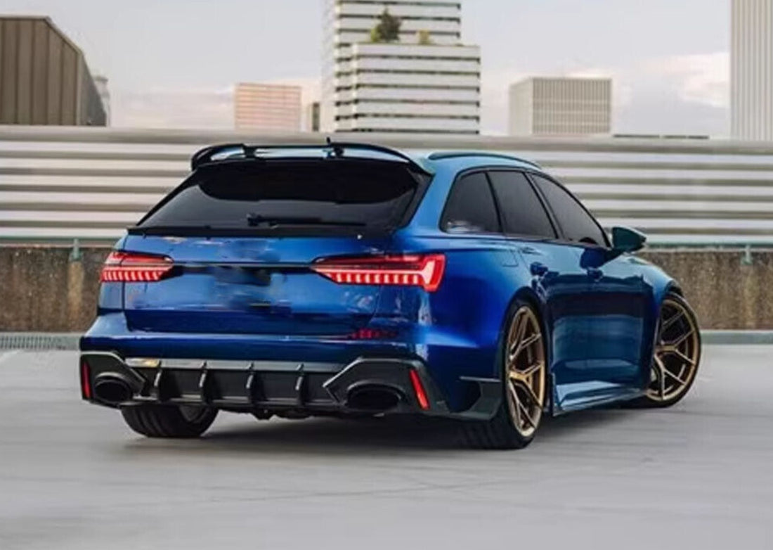 Carbon Fiber Rear Trunk Roof Spoiler - Audi RS6 C8 Avant (2019-2023)