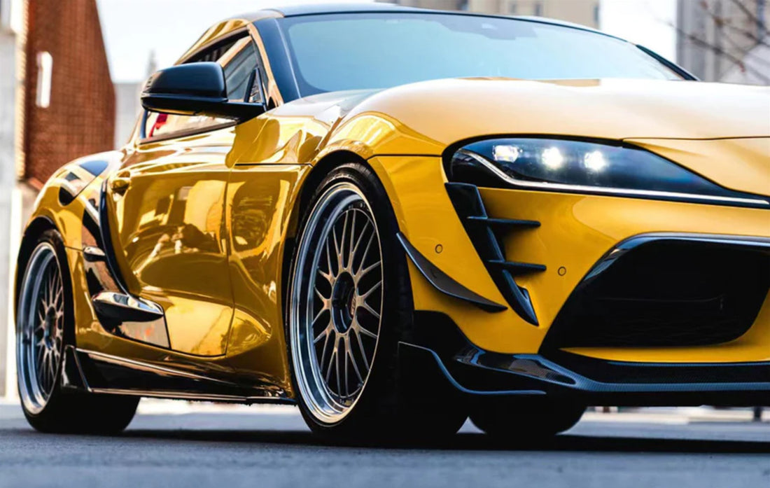 Carbon Fiber Aggressive Front Bumper Vent - Toyota Supra A90 A91