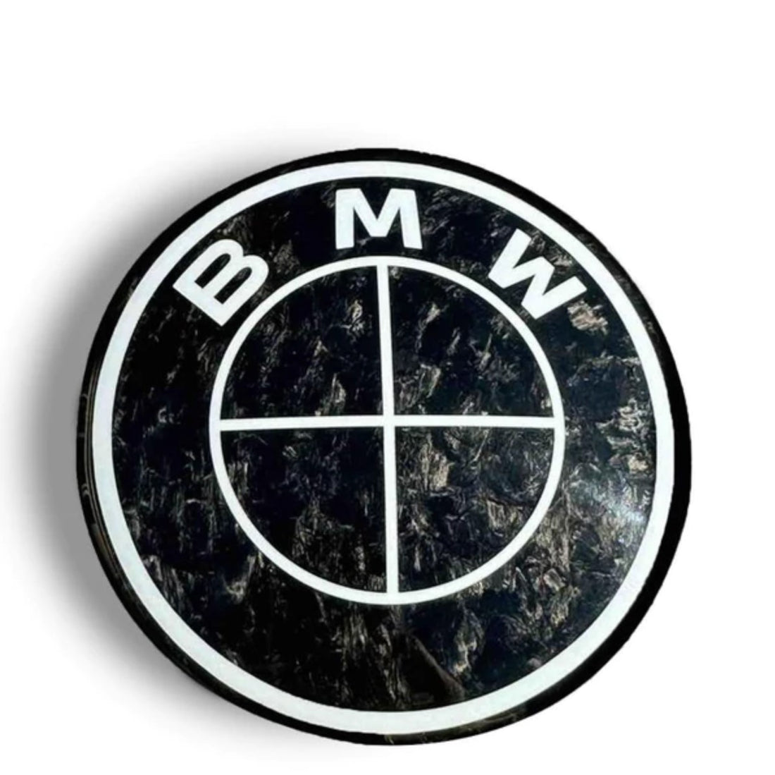 Forged Carbon Fiber BMW Black &amp; White Emblem