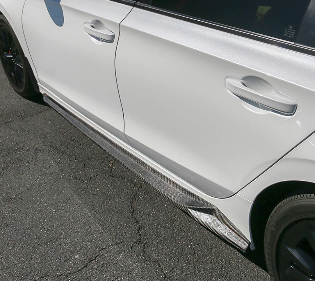 Carbon Fiber Side Skirts - Honda Civic Sedan 11th Gen