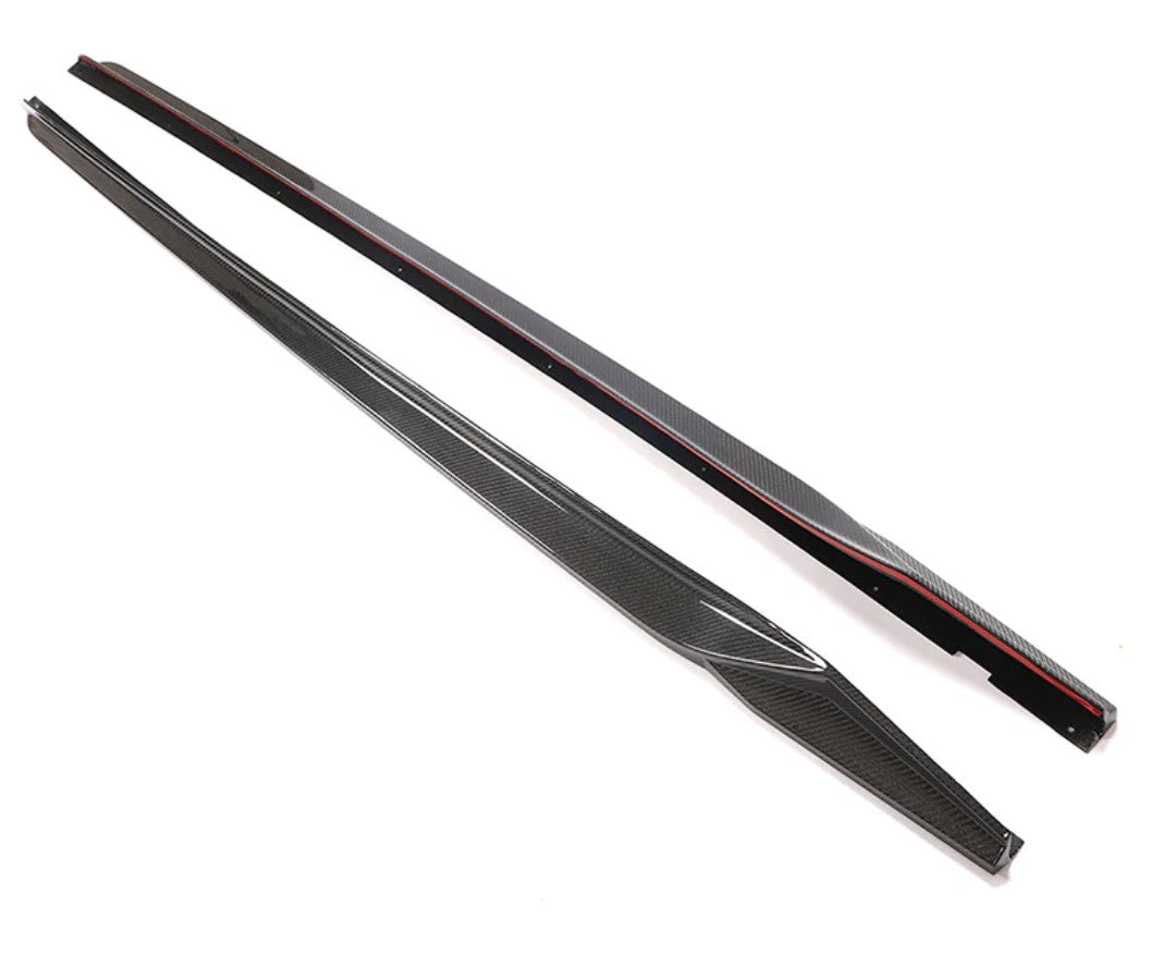 Carbon Fiber Side Skirts - Honda Civic Sedan 11th Gen