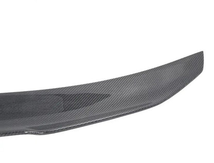 Cuztom Tuning V Style Carbon Fiber High Kick Trunk Spoiler Compatible for  2011-2015 Mercedes-Benz W204 C-Class 2 Door Coupe
