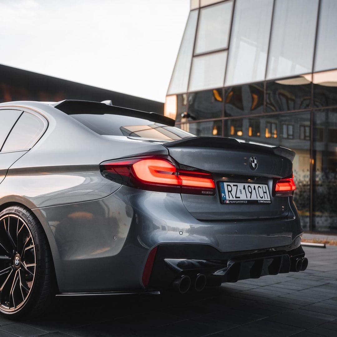 Carbon Fiber Trunk Spoiler PSM High Kick Style - BMW G30 F90