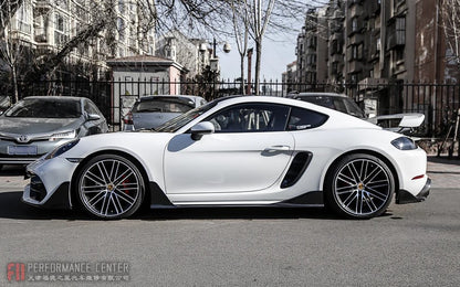Carbon Fiber Side Skirts - Porsche 718 Cayman/Boxster (2016-2023)