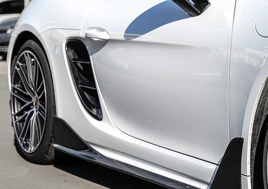 Carbon Fiber Side Air Vents - Porsche 718 Cayman/Boxster (2016-2023)