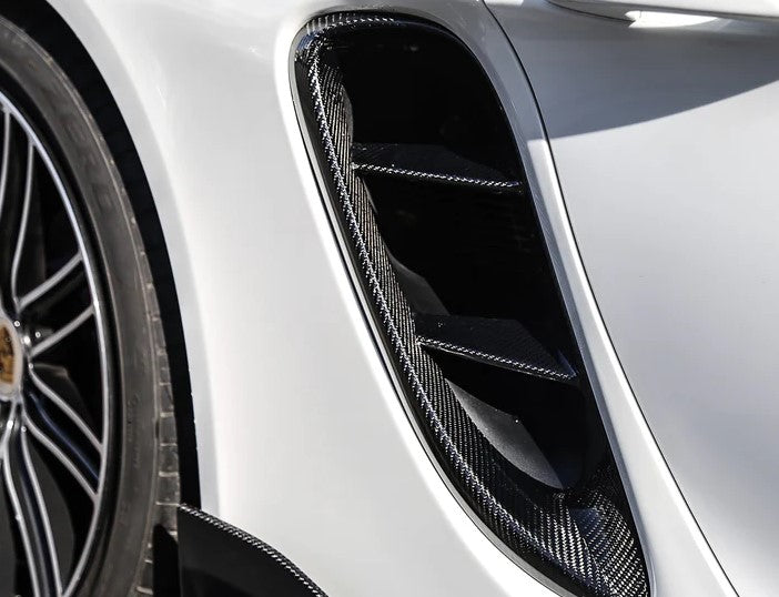 Carbon Fiber Side Air Vents - Porsche 718 Cayman/Boxster (2016-2023)