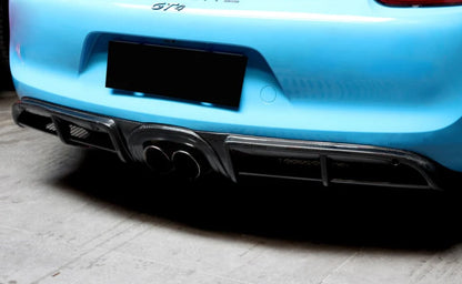Carbon Fiber GT4 Style Rear Diffuser - Porsche 981 Cayman/Boxster (2012-2016)