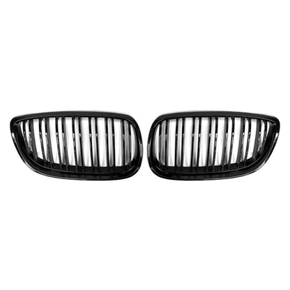 Gloss Black Front Kidney Grilles (Dual Slat) - BMW E92 E93