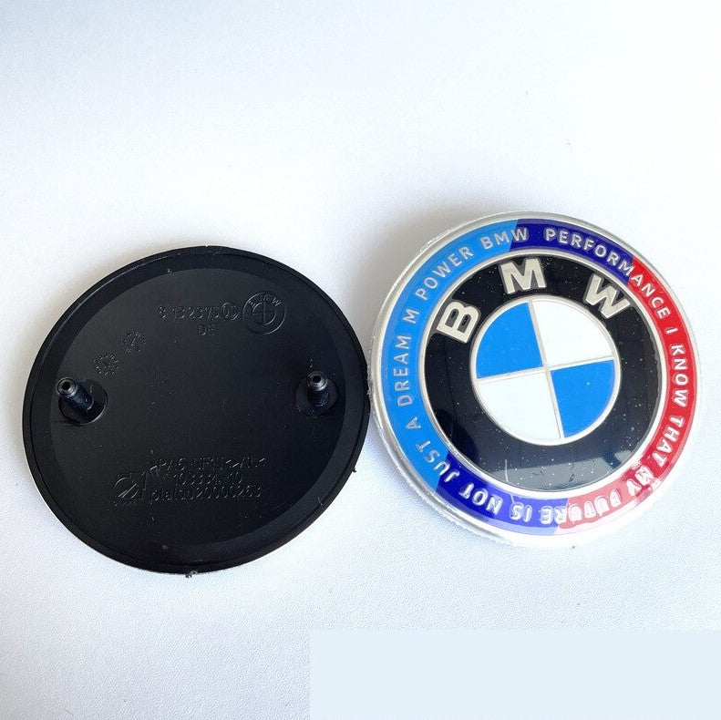 BMW 50th Anniversary Carbon Fiber Emblem Set (Hood+Trunk)