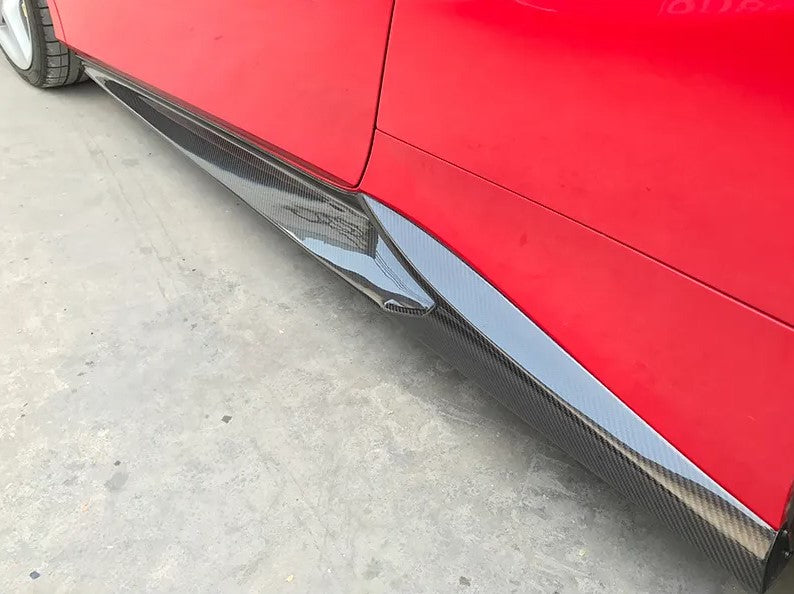 Carbon Fiber Novit Style Side Skirt Extension - Ferrari 488