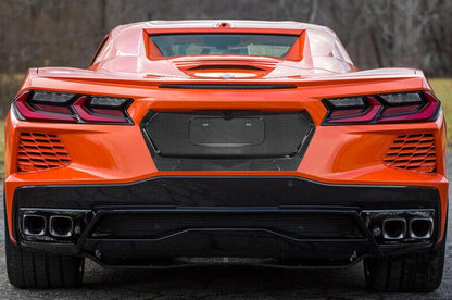 Carbon Fiber Rear License Plate Mount - Chevrolet Corvette C8 Stingray