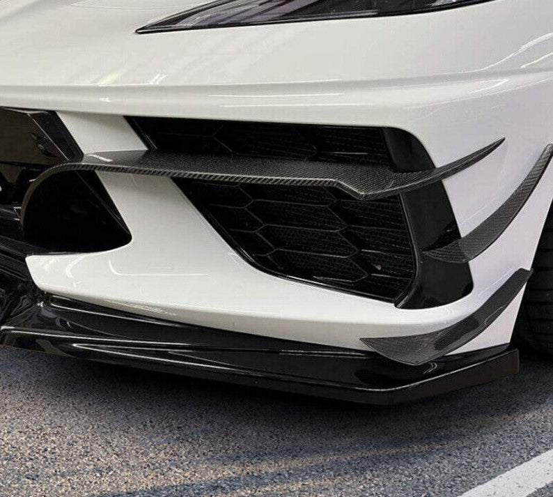 Carbon Fiber Front Canard Splitter - Chevrolet Corvette C8 Stingray