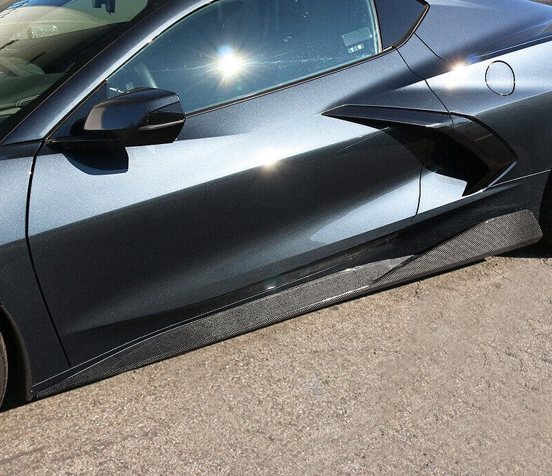 Carbon Fiber Performance Side Skirts - Chevrolet Corvette C8 Stingray