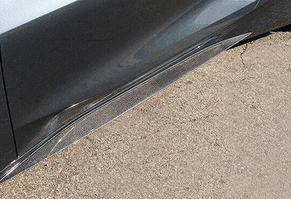 Carbon Fiber Performance Z51 Style Side Skirt Extensions - Chevrolet Corvette C8 Stingray