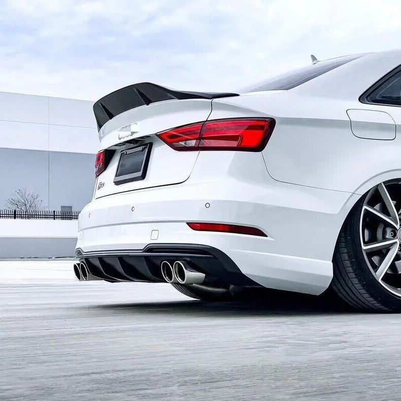 Carbon Fiber Trunk Duckbill Spoiler - Audi A3 S3 RS3 Sedan (2014-2020)