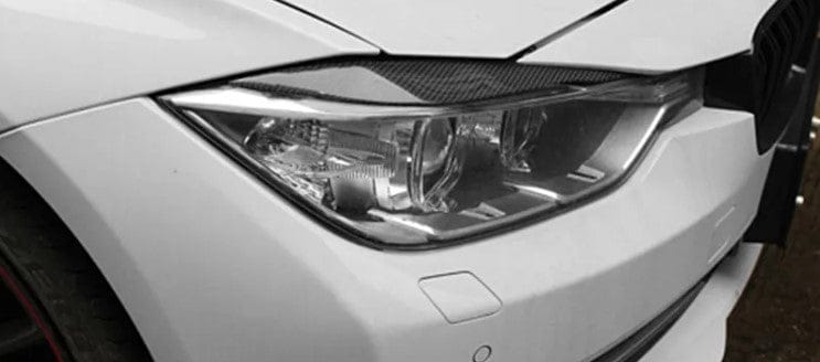 Carbon Fiber Headlight Eyelid Eyebrow - BMW F30