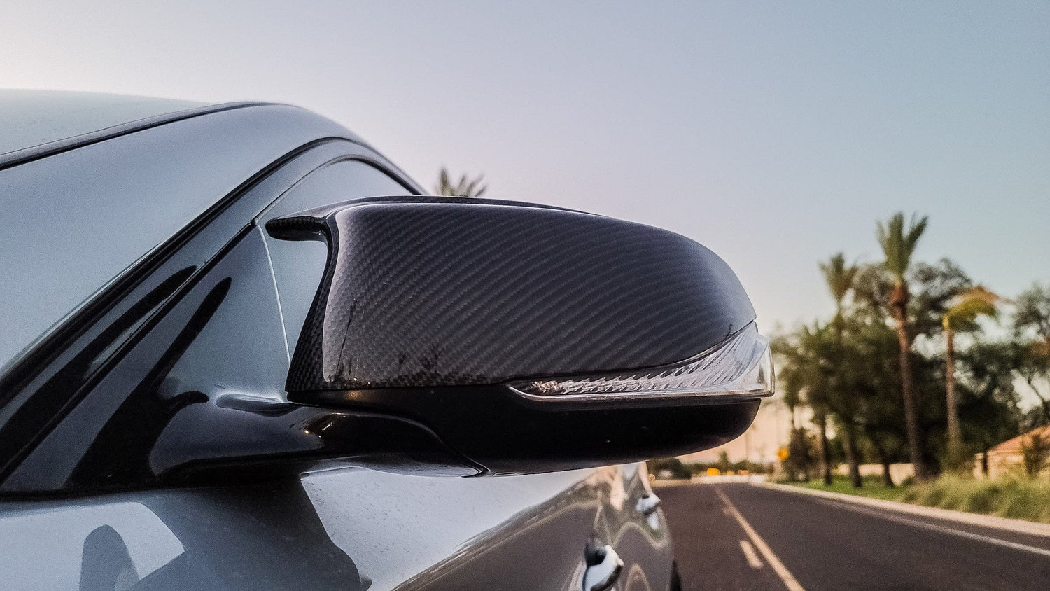 Carbon Fiber M Style Mirror Caps - Infiniti Q60