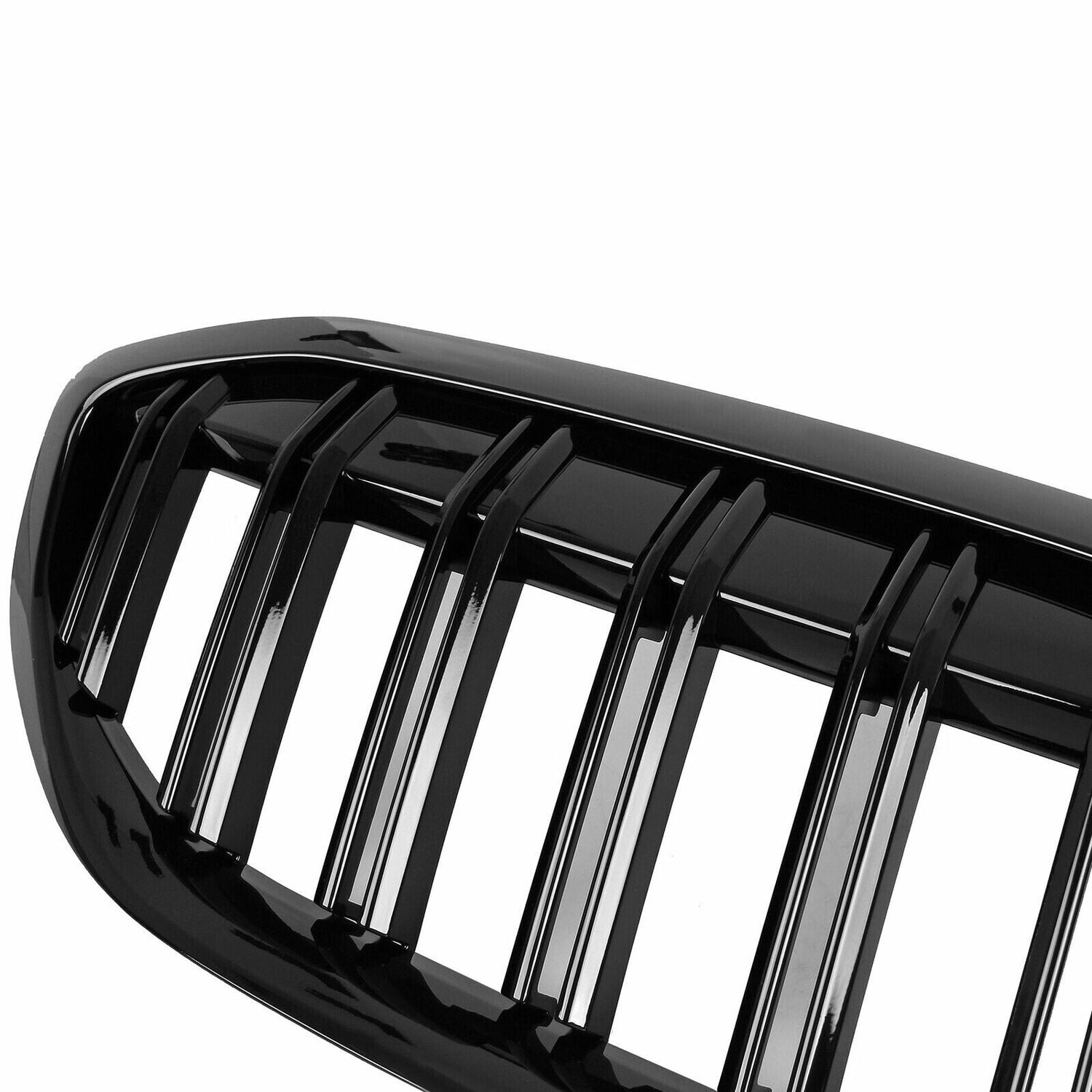 Gloss Black Front Kidney Grilles (Dual Slat) - BMW G20 – VorteqCarbon