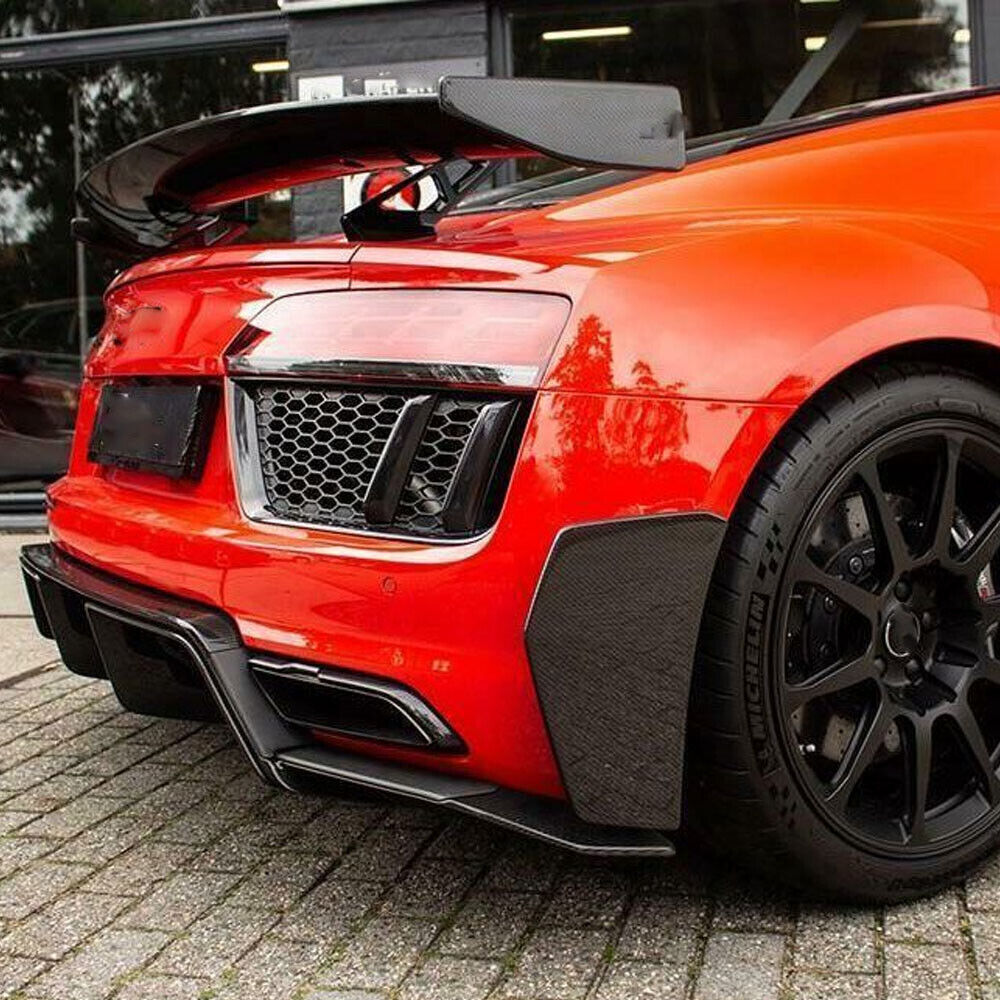 Carbon Fiber Rear Canard Splitter Winglets - Audi R8