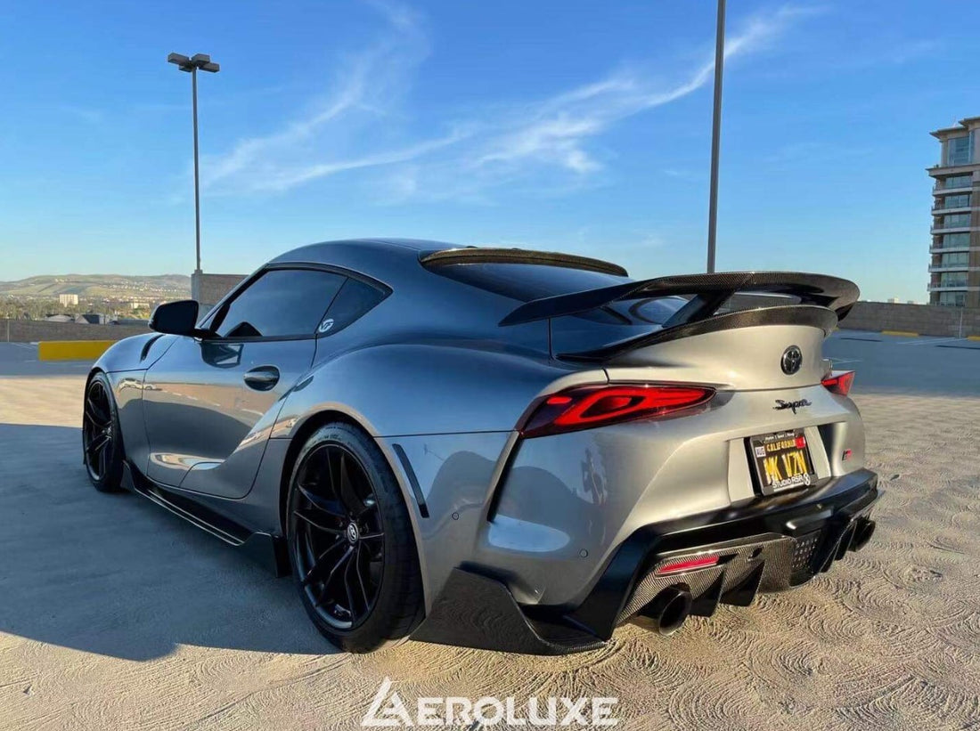 Carbon Fiber Aero Rear Diffuser With Rear Canards - Toyota Supra A90 A91